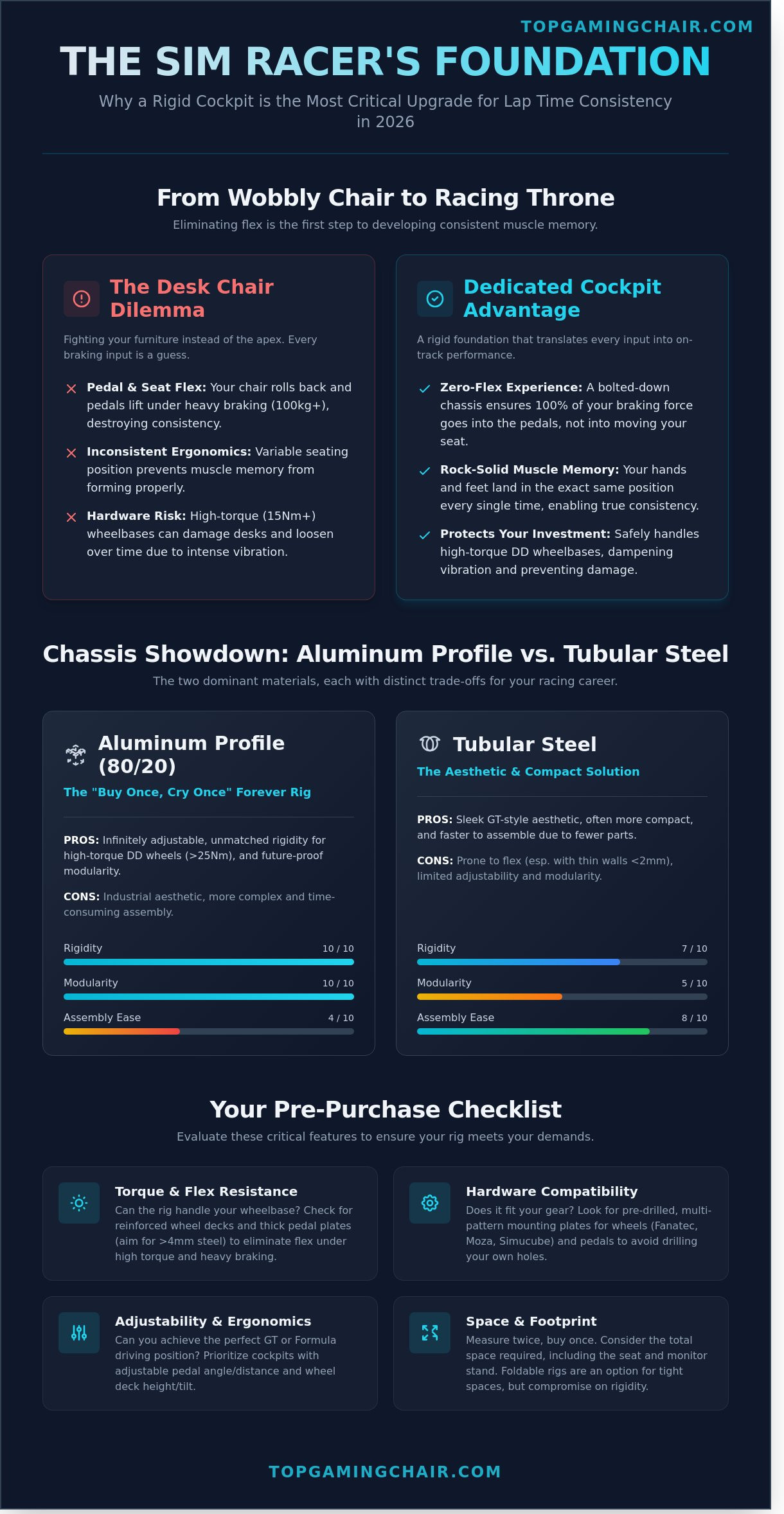 Best Sim Racing Cockpits 2026: The Ultimate Guide to Racing Rigs - Infographic